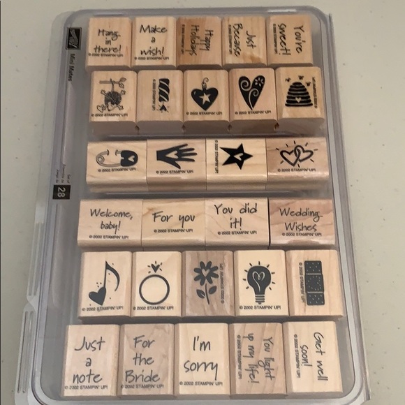 🍀3/$25 - Stampin Up! Mini Mates set of 28